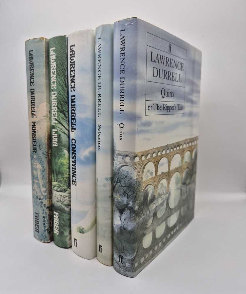 DURRELL, Lawrence The Avignon Quintet [comprising] Monsieur, Livia, Constance, Sebastian and Quinx