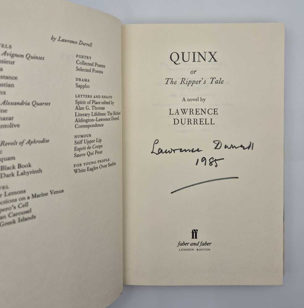 DURRELL, Lawrence The Avignon Quintet [comprising] Monsieur, Livia, Constance, Sebastian and Quinx