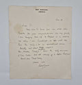 ALS concerning friends met and lost during WWI