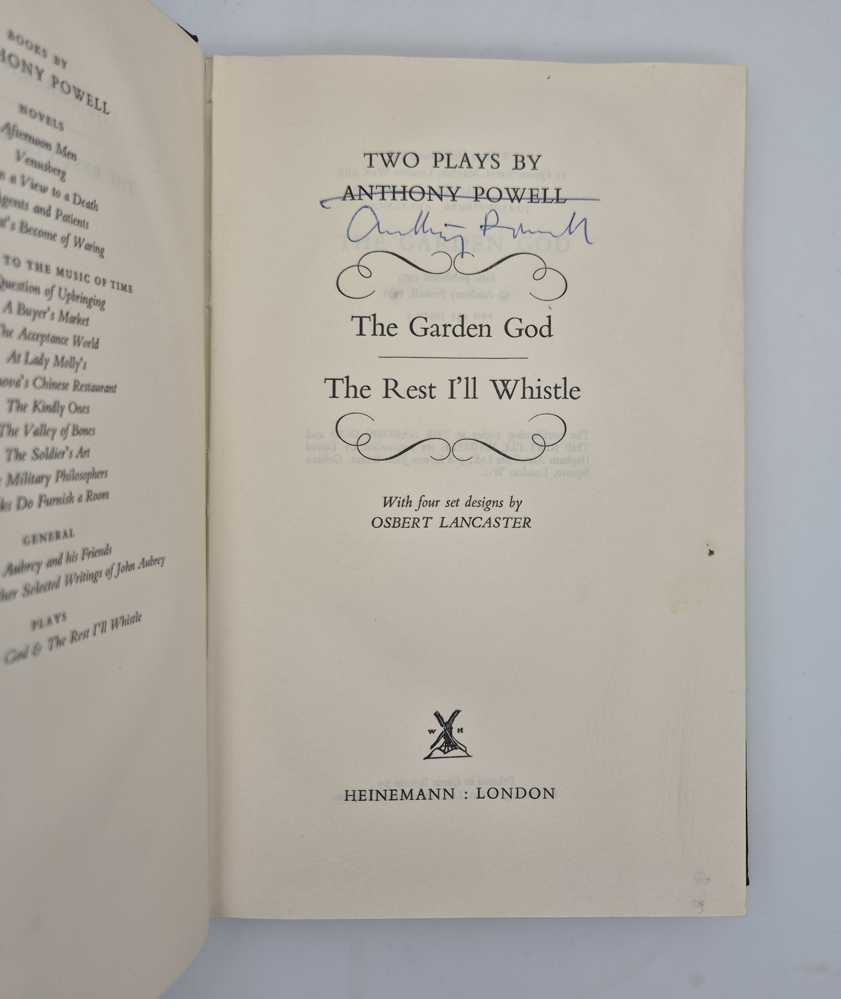 POWELL, Anthony Two Plays [comprising] The Garden God and The Rest I’ll Whistle