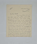 [CARTER, Howard] ALS from Alexander Scott to Howard Carter regarding the pigmentation in the tombs