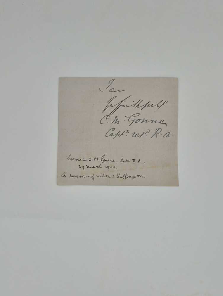 GONNE, Captain Charles Masterman Clipped signature from an ALS