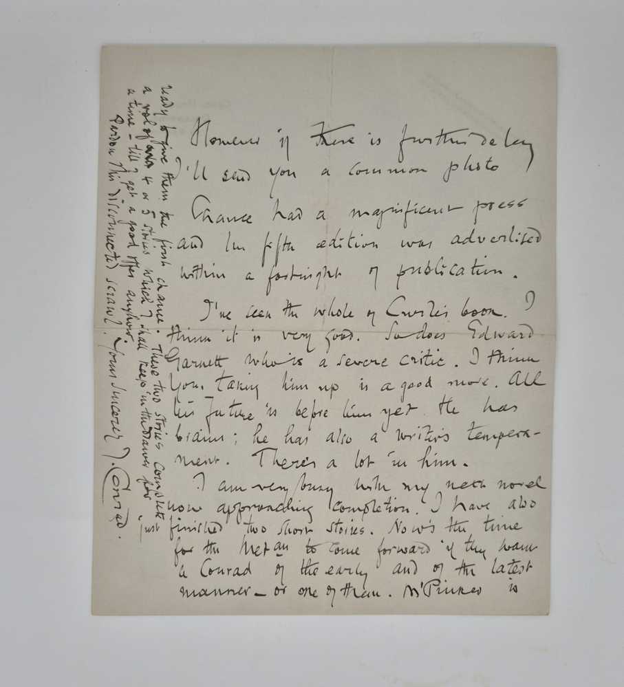 CONRAD, Joseph ALS to Alfred A. Knopf