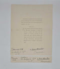 FORBES-ROBERTSON, Sir Johnston Printed note regarding a resolution at the Actresses Franchise League