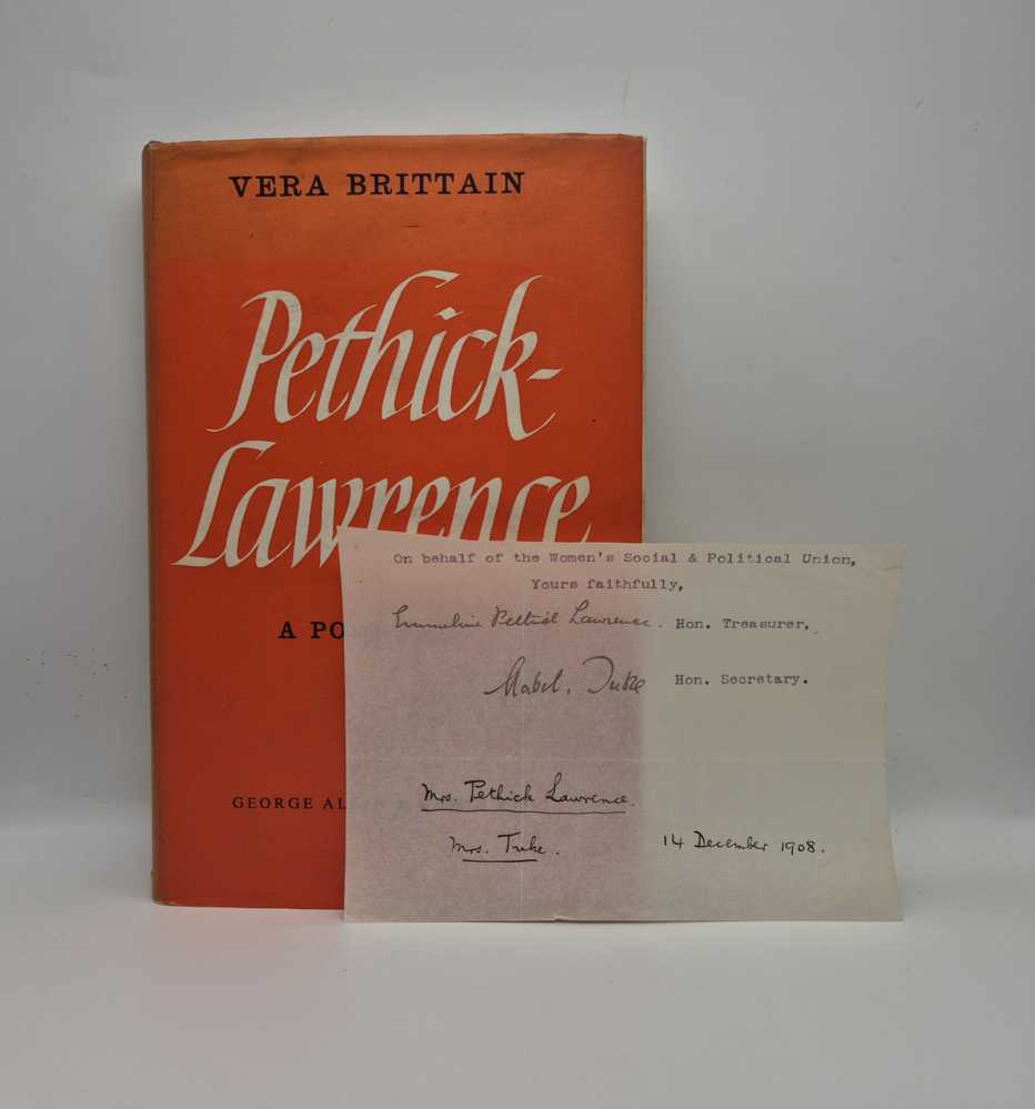 BRITTAIN, Vera Pethick-Lawrence: A Portrait