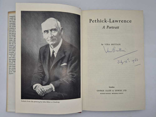 BRITTAIN, Vera Pethick-Lawrence: A Portrait