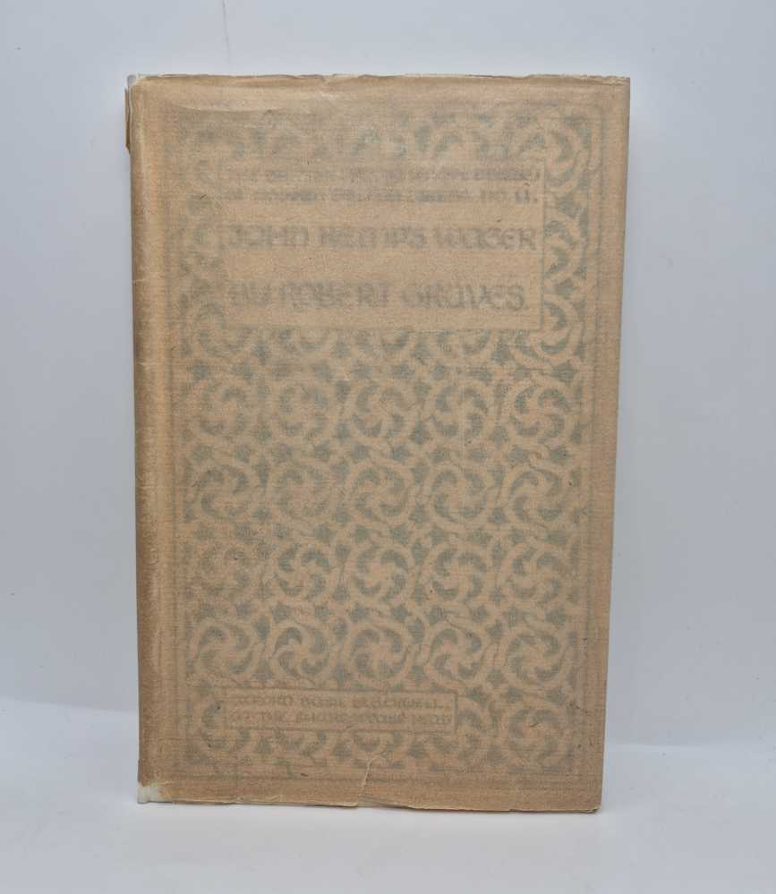 GRAVES, Robert John Kemp’s Wager [in] The British Drama League Library of Modern British Drama, No. 11
