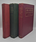 LOWELL, Percival The Mars Trilogy; Mars, Mars and its Canals; Mars as the Abode of Life [with] signed postcard
