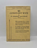 MAUGHAM, Somerset The Constant Wife. A comedy in three acts.