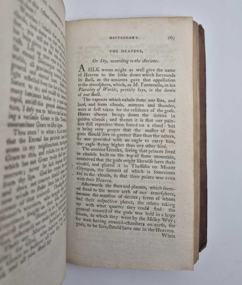 VOLTAIRE, M. de [François] The Philosophical Dictionary