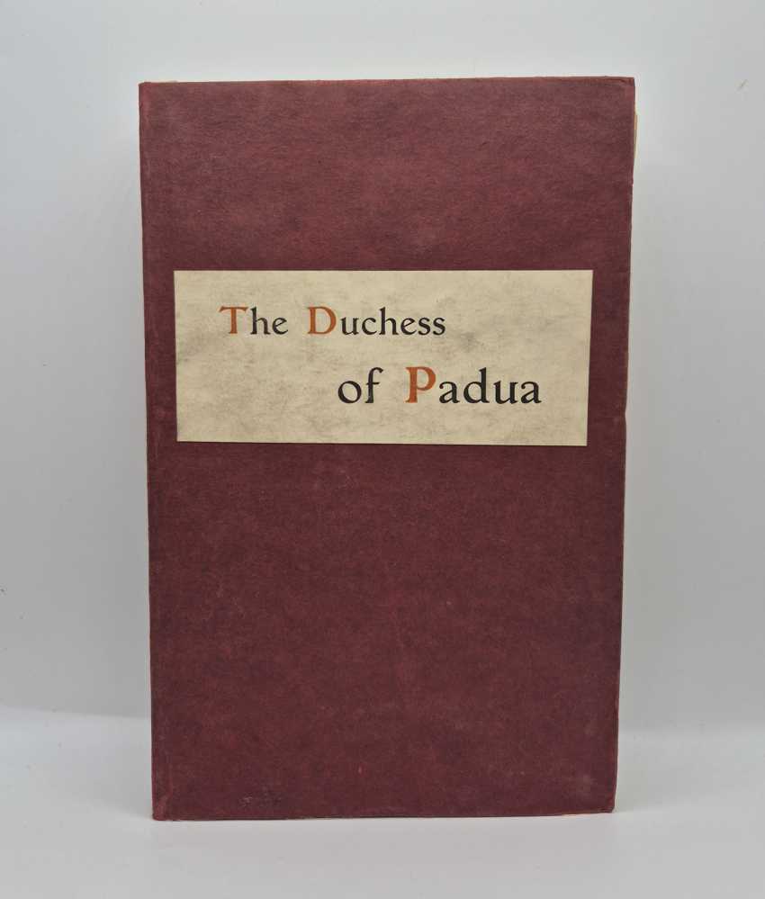 WILDE, Oscar The Duchess of Padua. A Tragedy of the Sixteenth Century