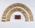 LOMBARDY TAROT A complete set of 19th century Handcoloured Italian Tarot Cards