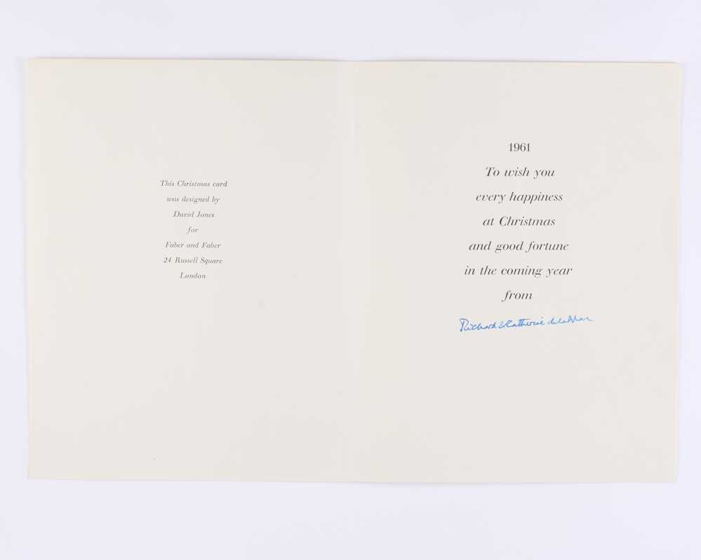 JONES, David Christmas Card to the De La Mares [[bmid:1800290a]]