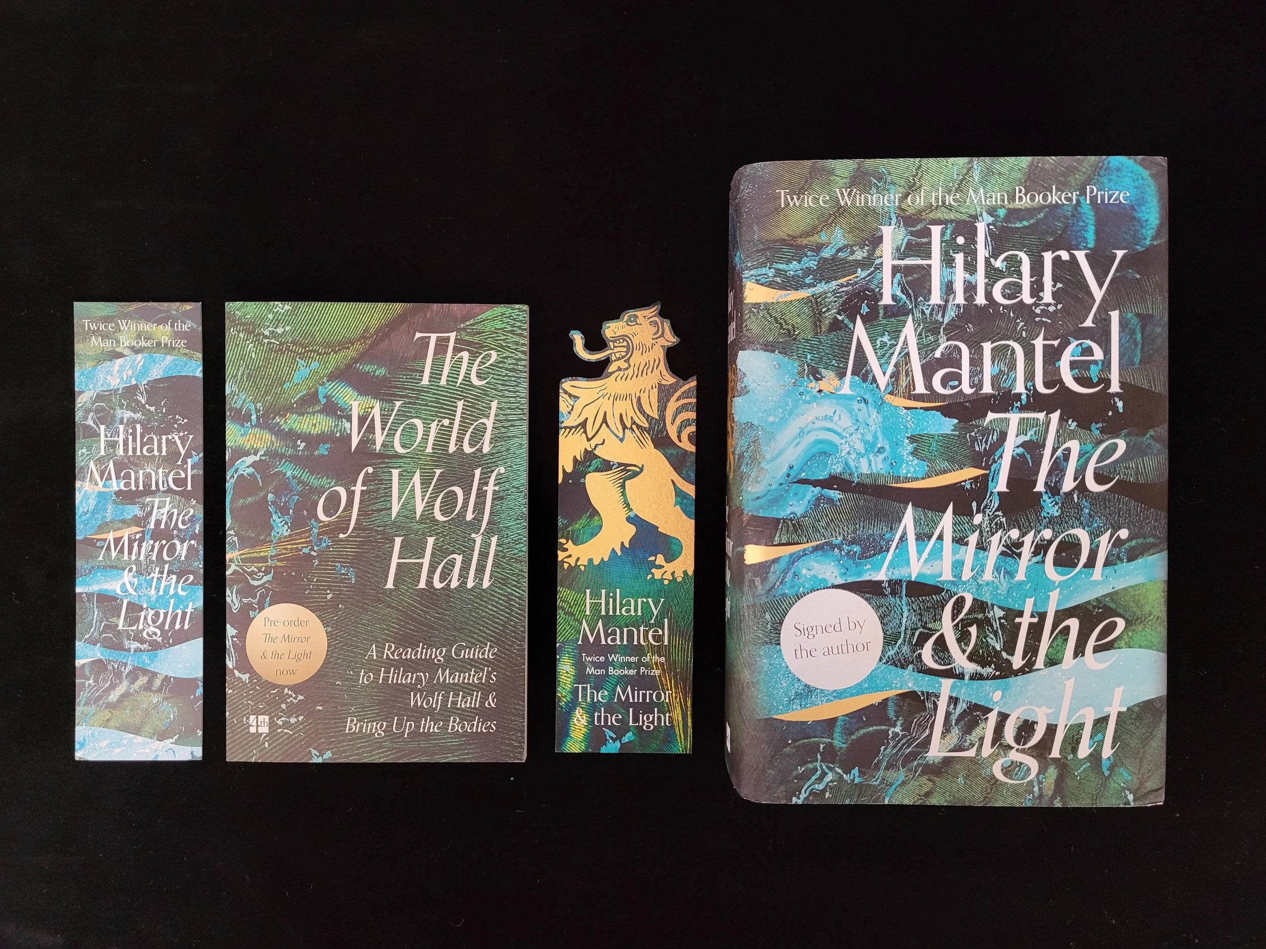 The Mirror and the Light with 2 x promotional bookmarks and ‘The World of Wolf Hall’