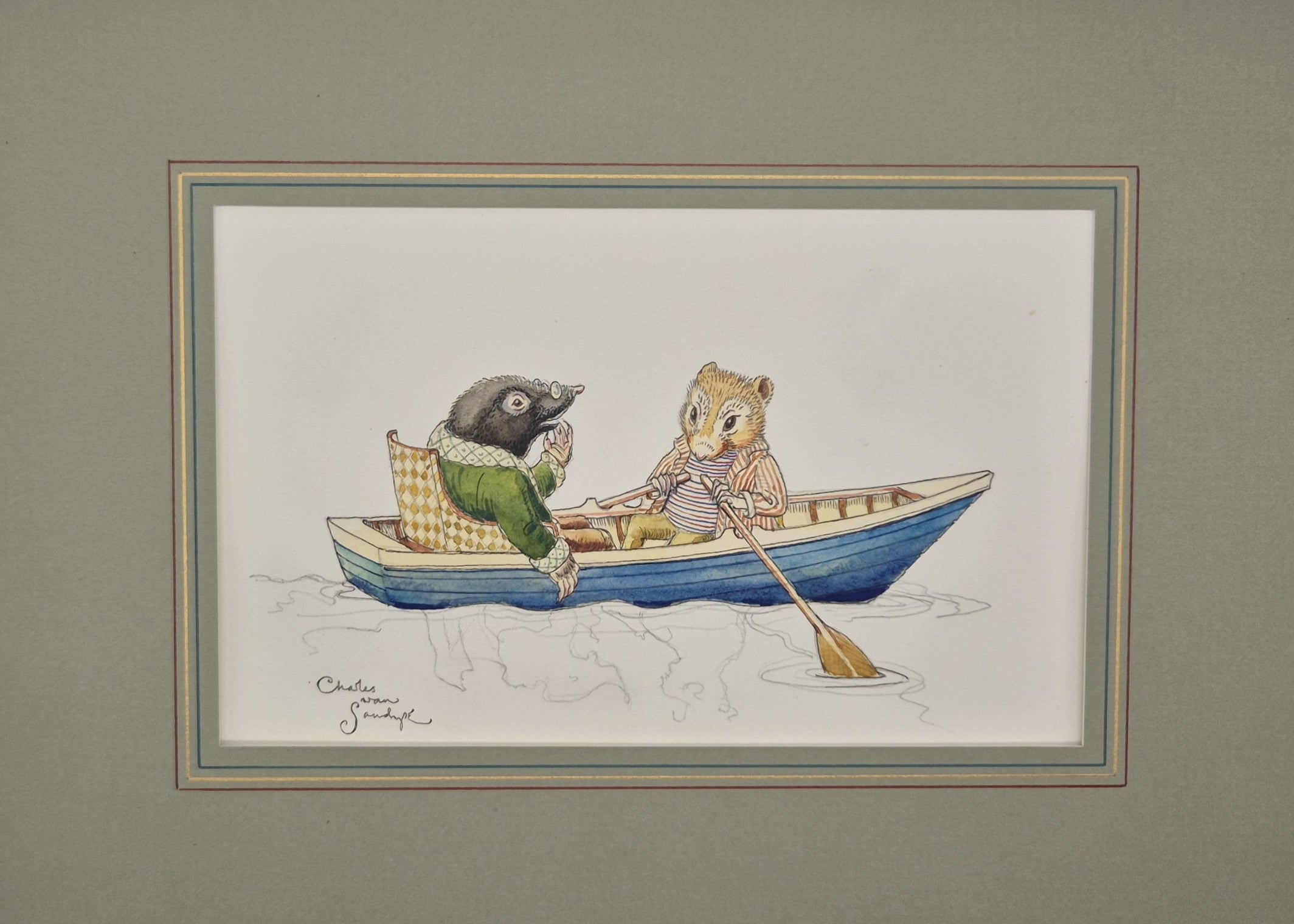 Ratty and Mole Rowing