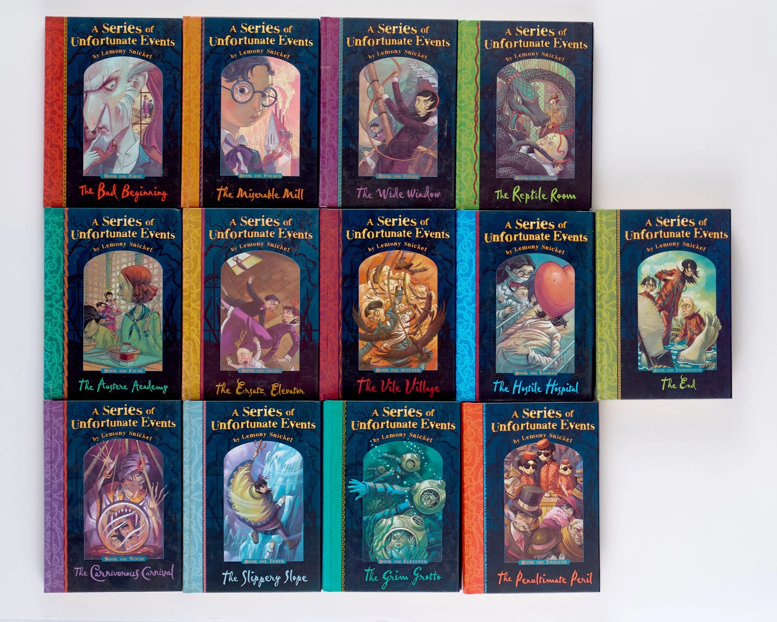 A Series of Unfortunate Events. Complete in 13 volumes