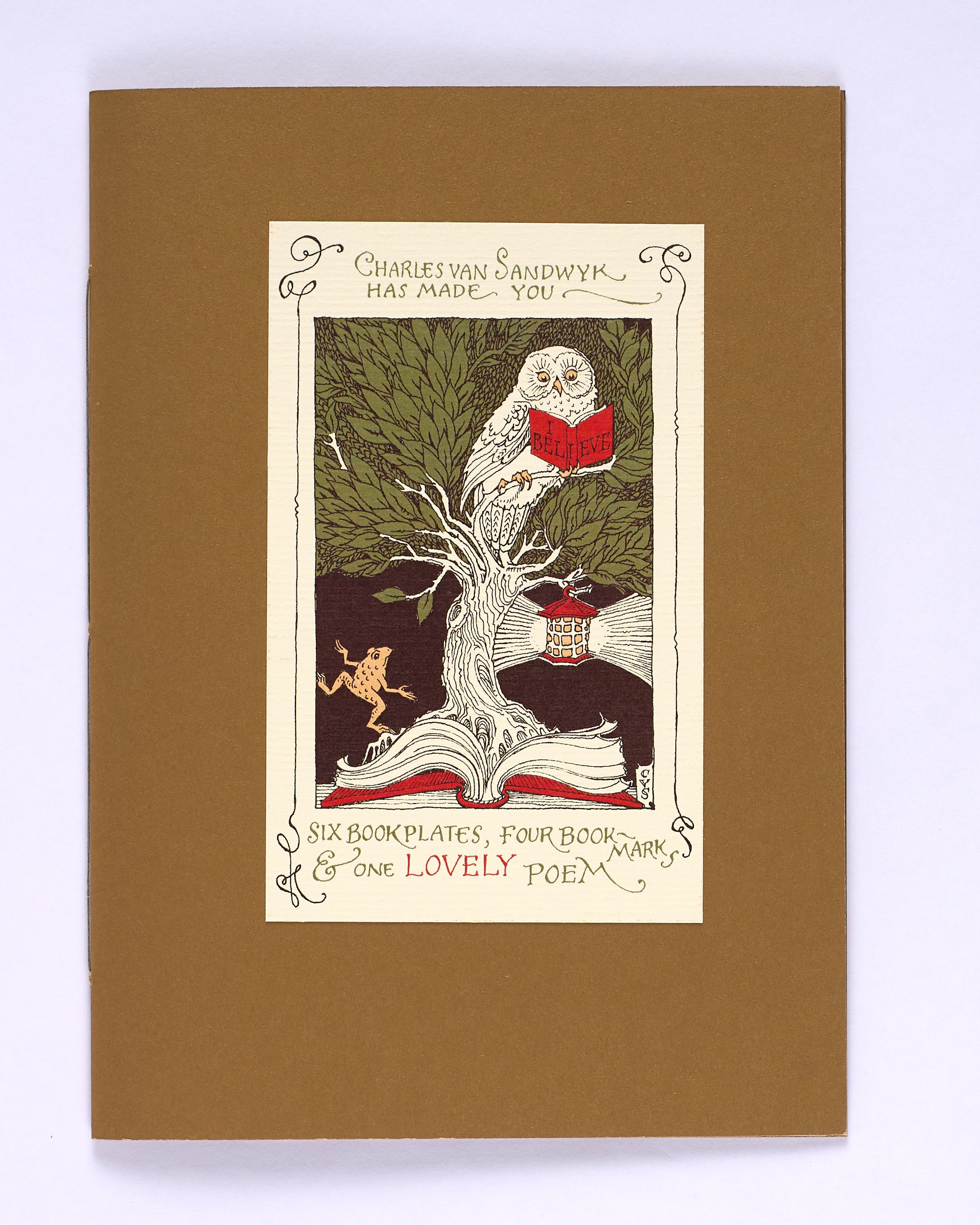 Six Bookplates, Four Bookmarks, & One Lovely Poem