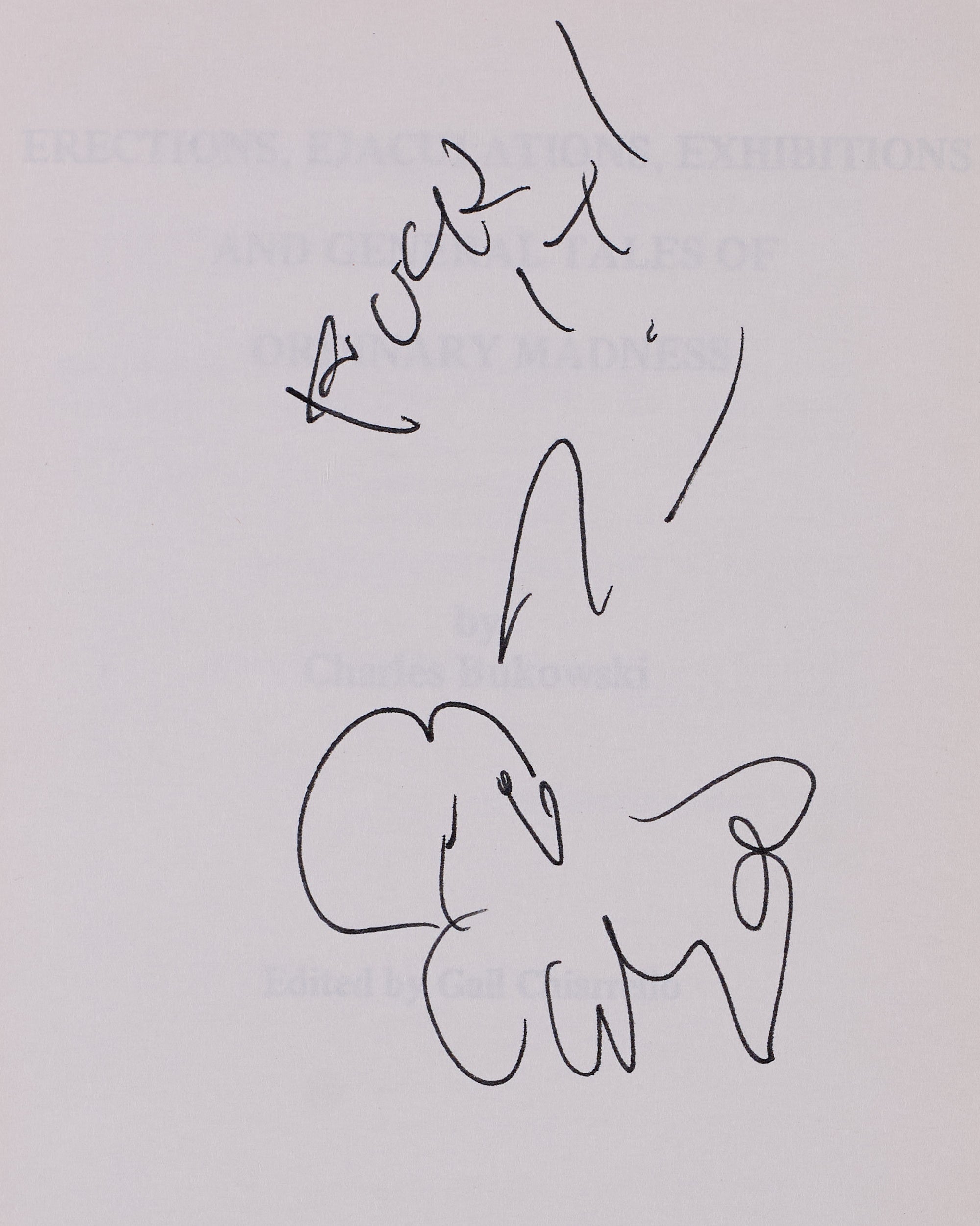 Erections, Ejaculations, Exhibitions and General Tales of Ordinary Madness