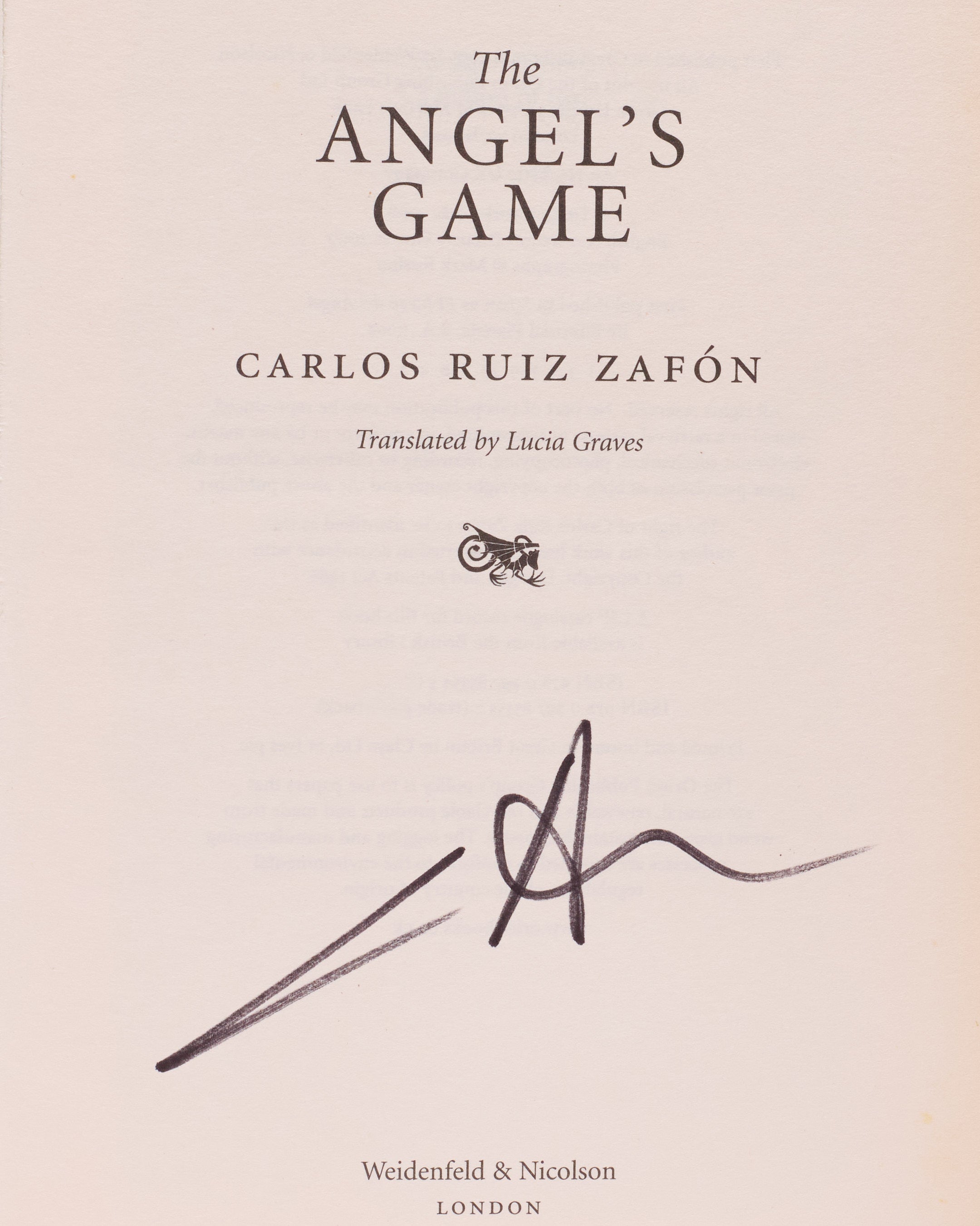 The Angel’s Game