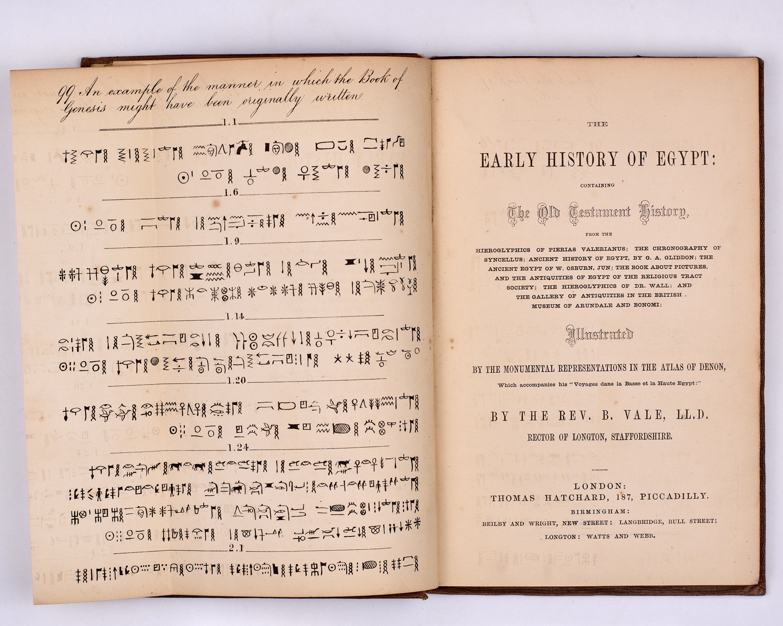 The Early History of Egypt: Containing The Old Testament History…