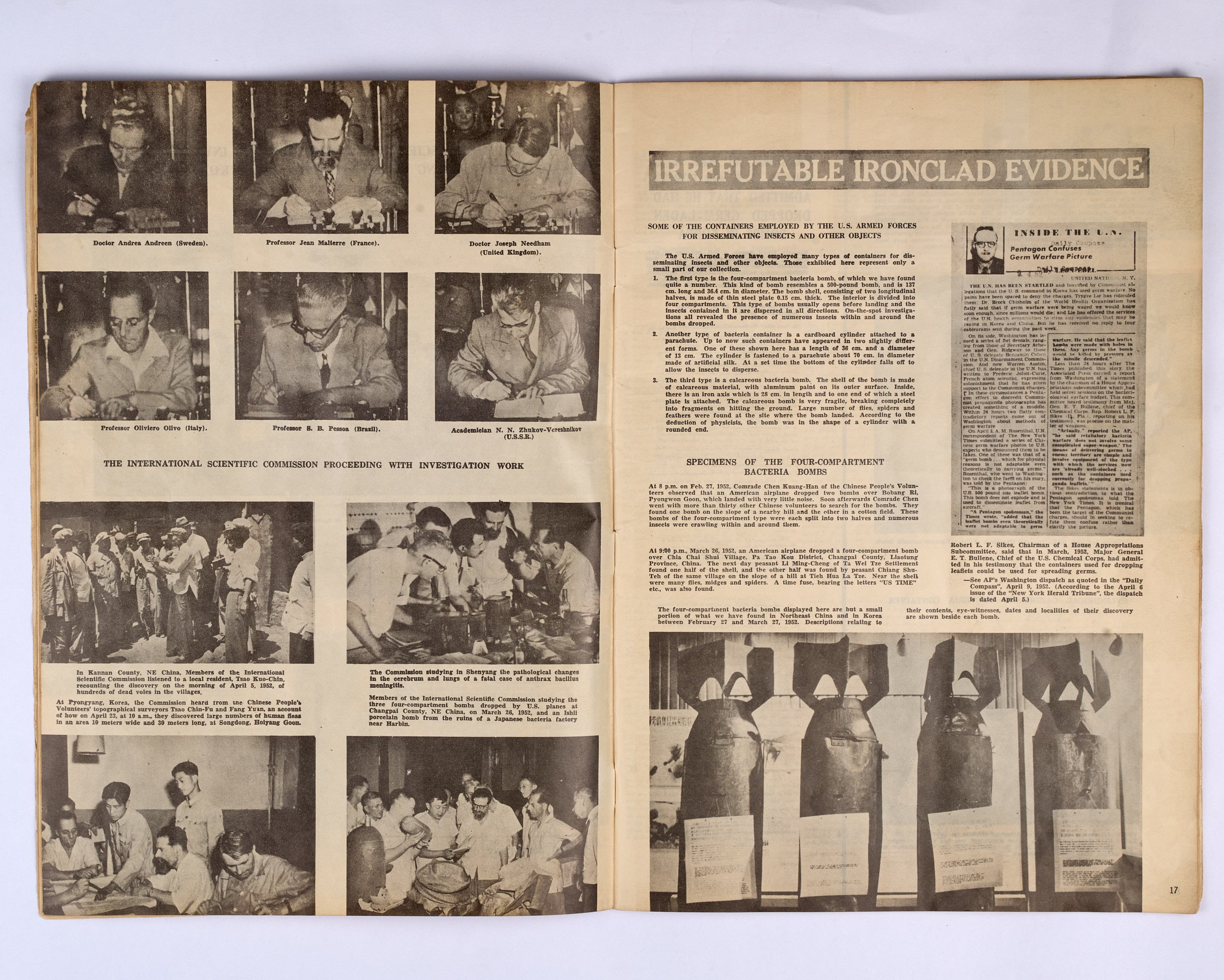 Exhibition on Bacteriological War Crimes Committed by the Government of the United States of America