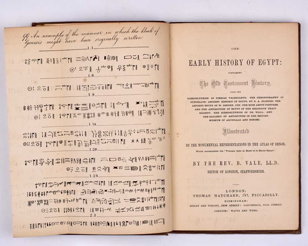 The Early History of Egypt: Containing The Old Testament History…