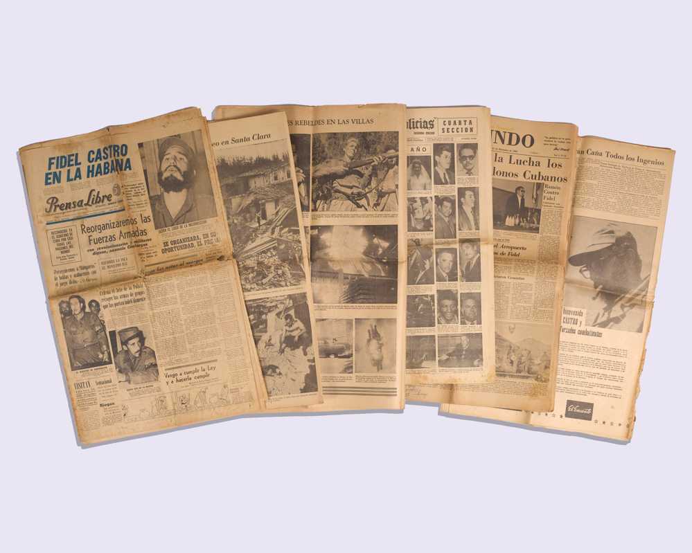 [CUBA, MEXICO AND MIAMI] A collection of newspapers spanning the years 1959-1960