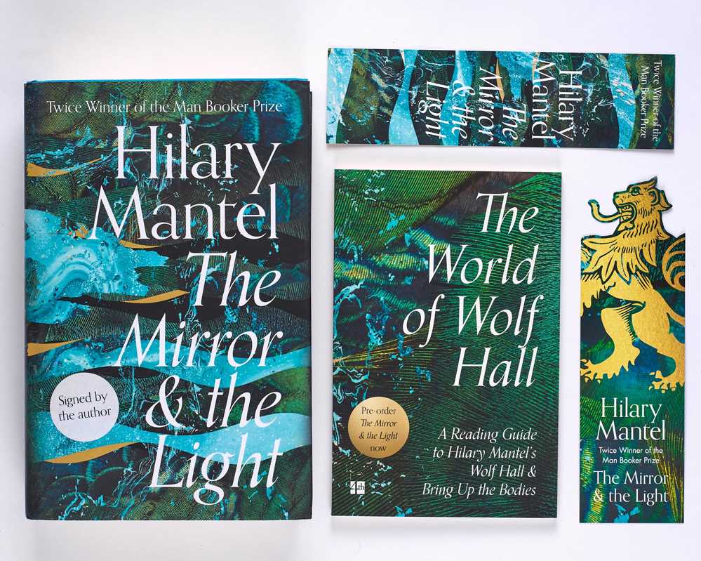The Mirror and the Light with 2 x promotional bookmarks and ‘The World of Wolf Hall’