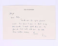 Signed notecard to ‘Peter’