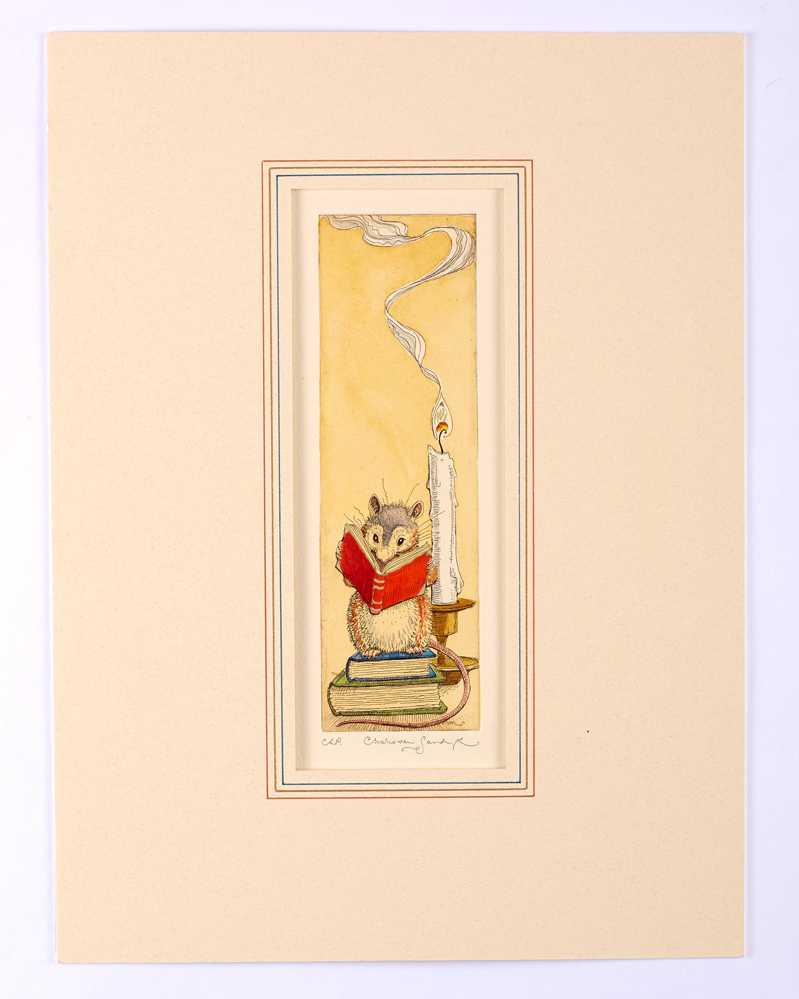 Mouse reading by Candlelight
