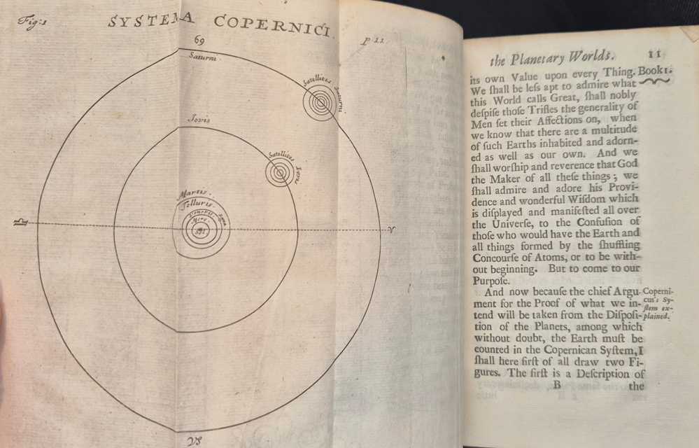 HUYGENS, Christianus The Celestial Worlds Discover’d: or, Conjectures Concerning the Inhabitants, Plants and Productions of the Worlds in the Planets.