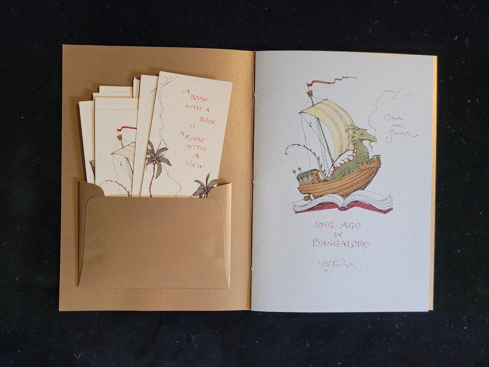 Six Bookplates, Four Bookmarks, & One Lovely Poem